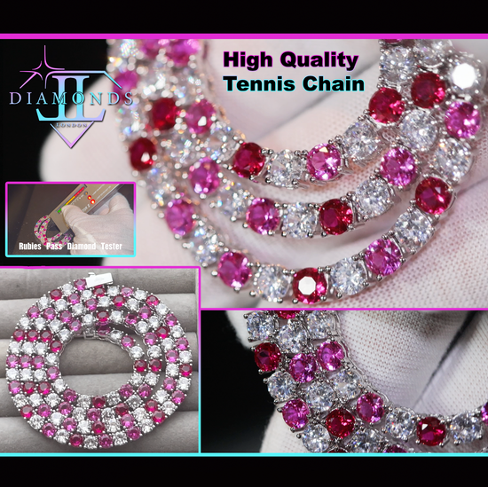 lab diamond tennis chain