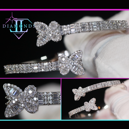 Diamond butterfly bracelet