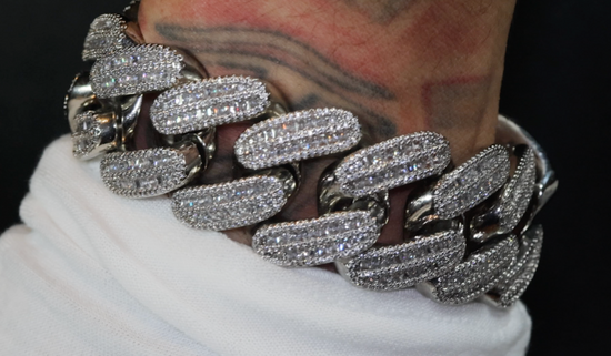 Baguette Diamond Cuban Link Chain | Iced Out Cuban Chain | Iced Out Chain | Very Big Cuban Chain