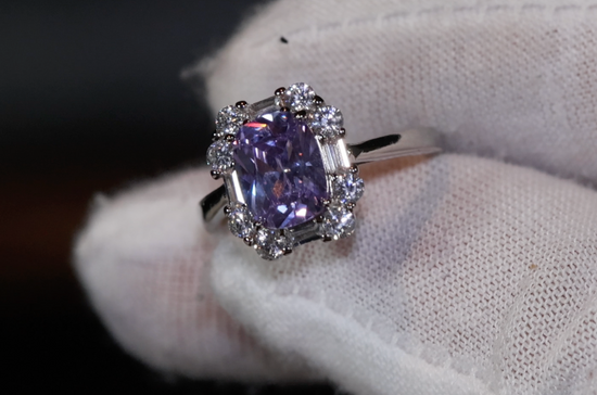 Purple Diamond Ring | Purple Diamond Engagement Ring