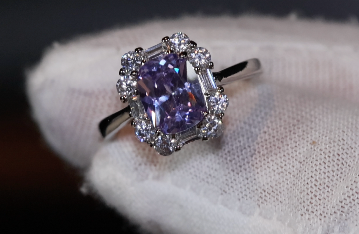 Purple Diamond Ring | Purple Diamond Engagement Ring