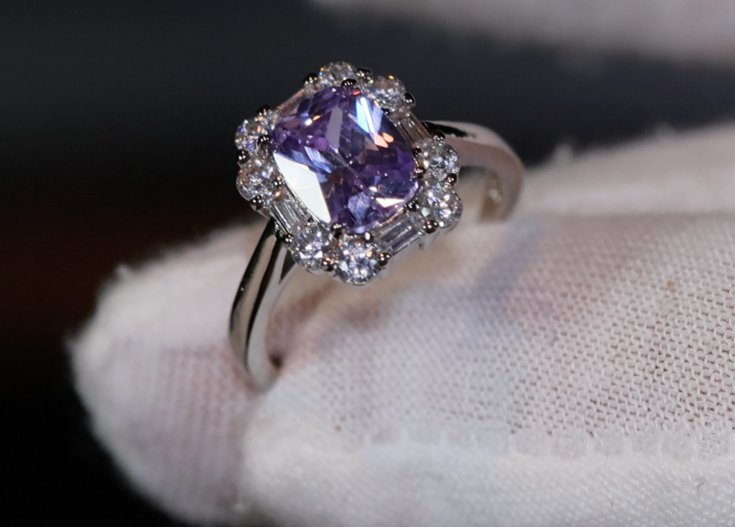 Purple Diamond Ring | Purple Diamond Engagement Ring