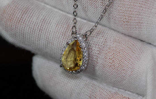 Yellow Diamond Pendant | Yellow Diamond Necklace