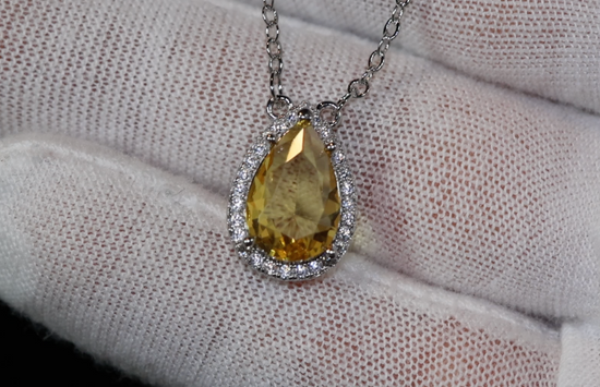 Yellow Diamond Pendant | Yellow Diamond Necklace