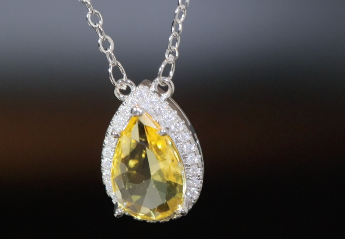 Yellow Diamond Pendant | Yellow Diamond Necklace