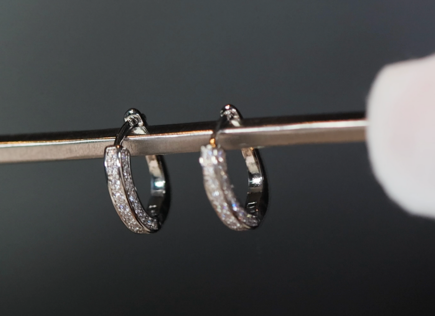 Womens Diamond Hoop Earrings | Hoop Earrings | Womens Earrings