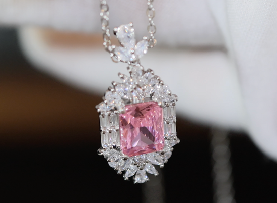 Pink Diamond Necklace | Pink Diamond Pendant