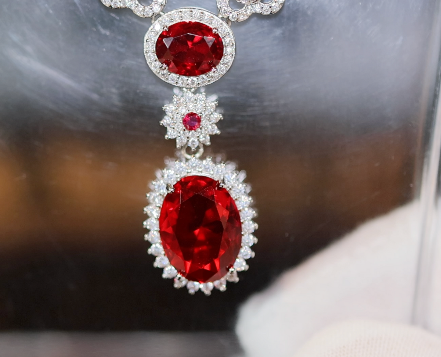 red diamond necklace