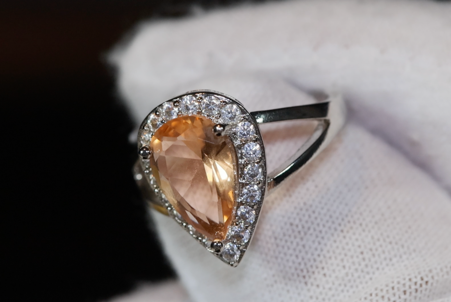 Champagne Diamond Ring | Champagne Diamond Engagement Ring