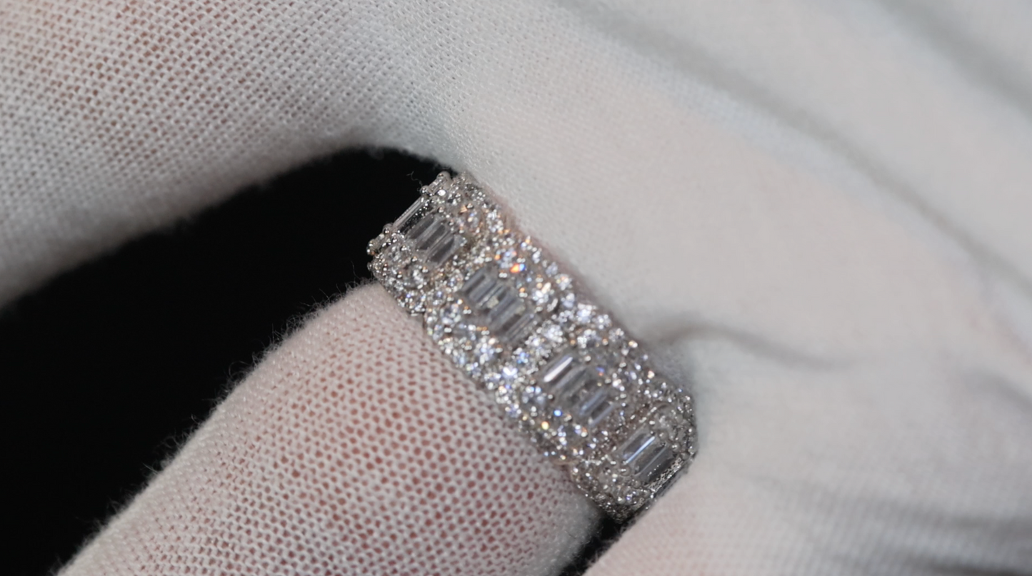 Baguette Ring | Eternity Ring | Womens Wedding Band