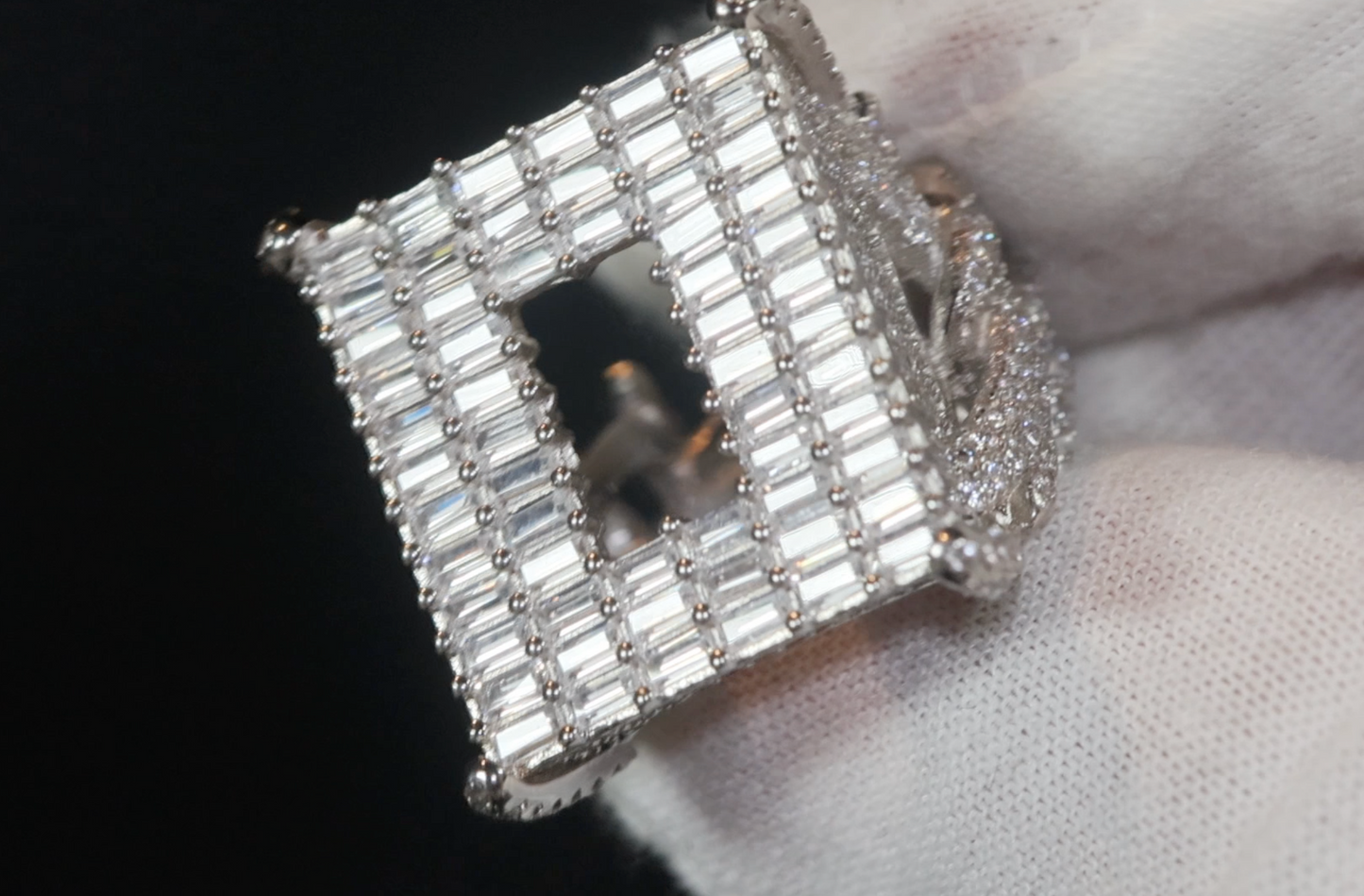 Big Iced Out Ring | Mens Iced Out Rings | Iced Out Ring | Hip Hop Jewelry