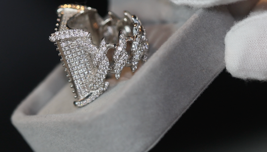 Big Iced Out Ring | Mens Iced Out Rings | Iced Out Ring | Hip Hop Jewelry