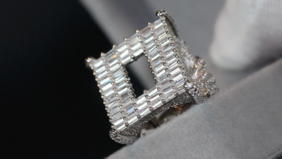 Big Iced Out Ring | Mens Iced Out Rings | Iced Out Ring | Hip Hop Jewelry