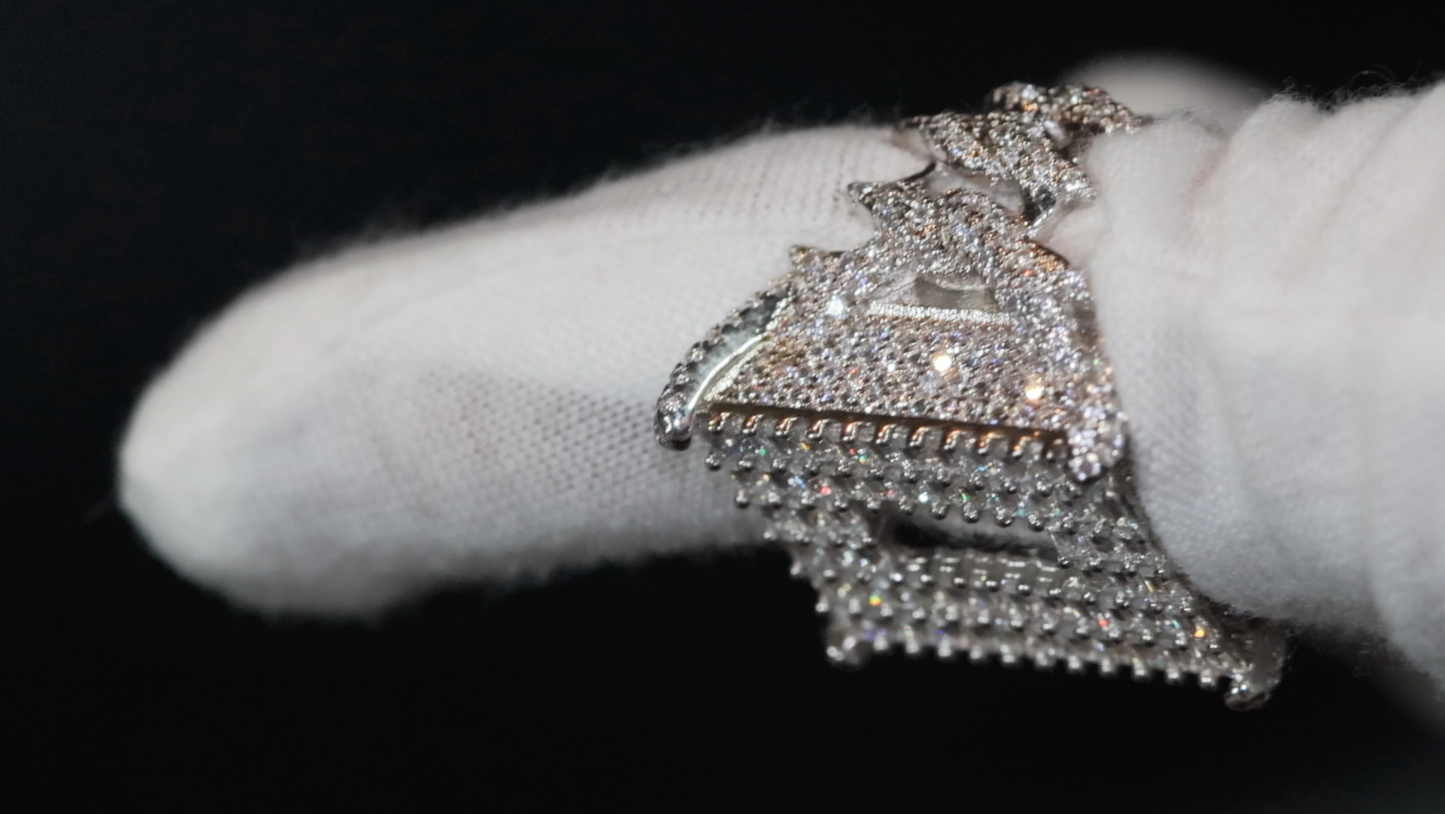 Big Iced Out Ring | Mens Iced Out Rings | Iced Out Ring | Hip Hop Jewelry