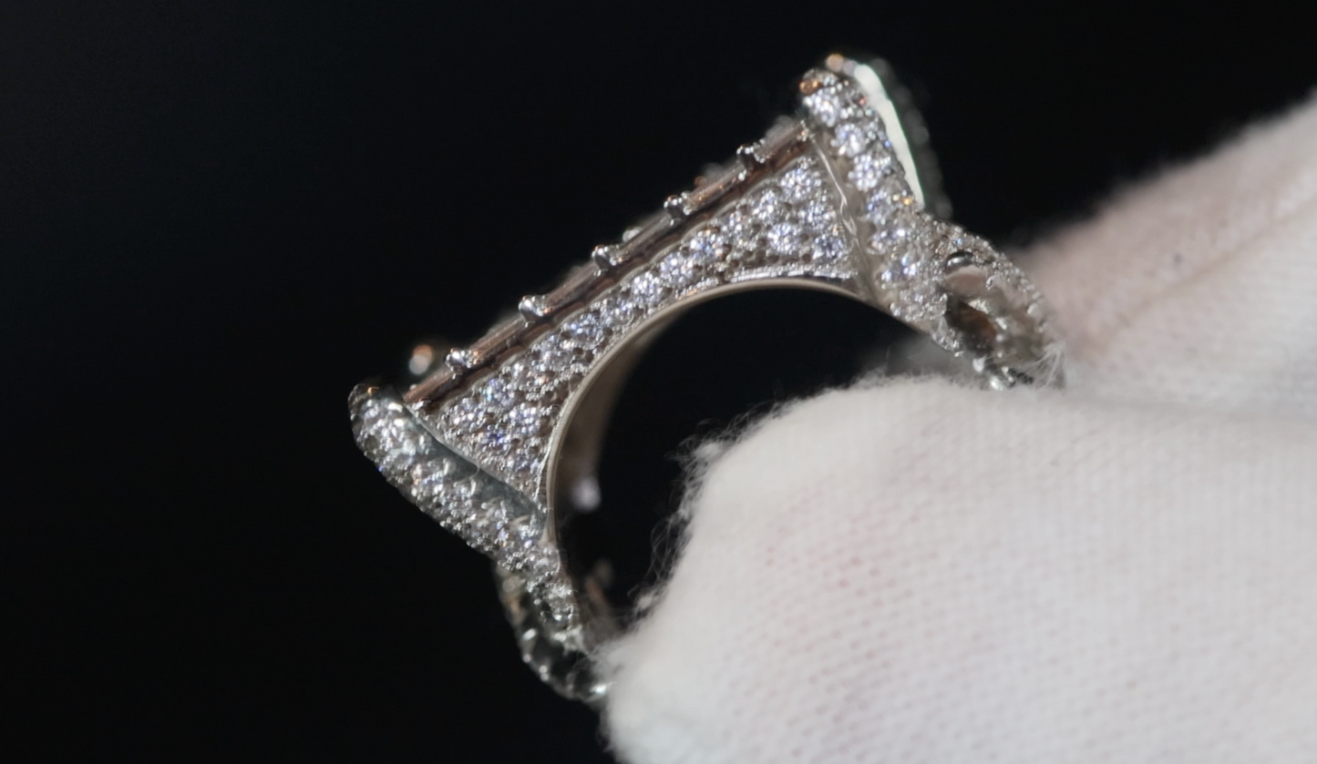 Big Iced Out Ring | Mens Iced Out Rings | Iced Out Ring | Hip Hop Jewelry