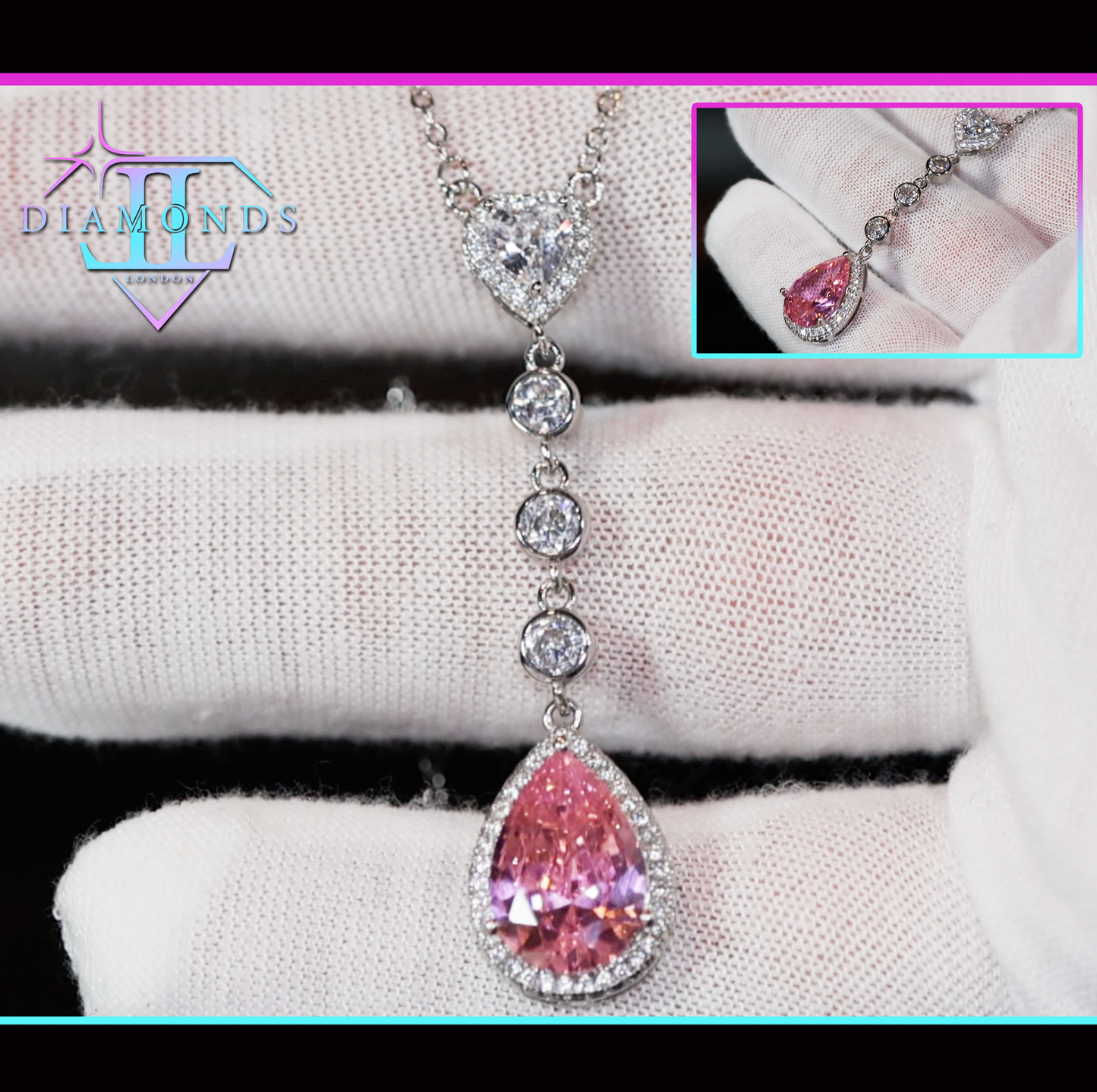 Pink Diamond Necklace