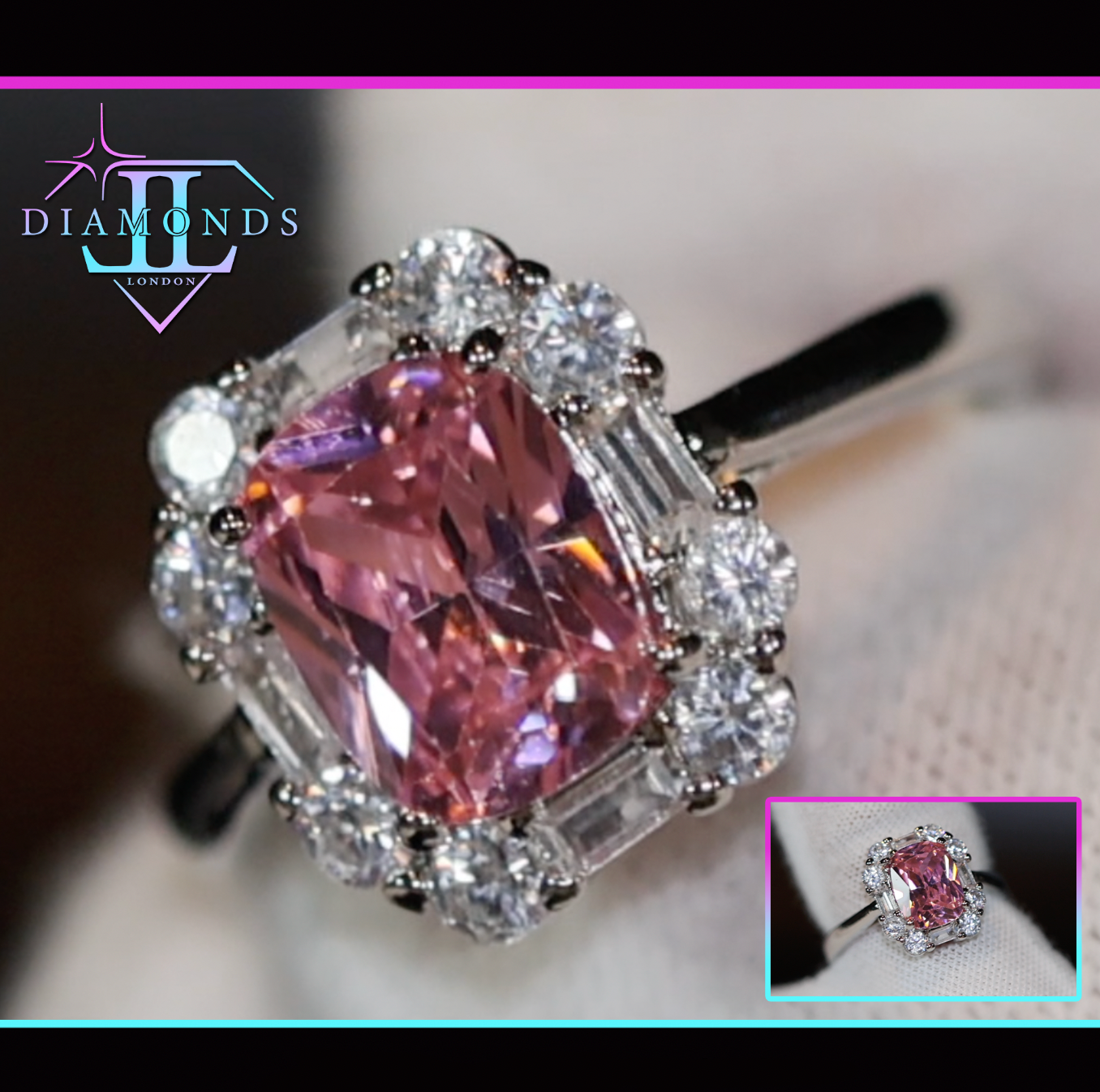 Pink Gemstone Ring 