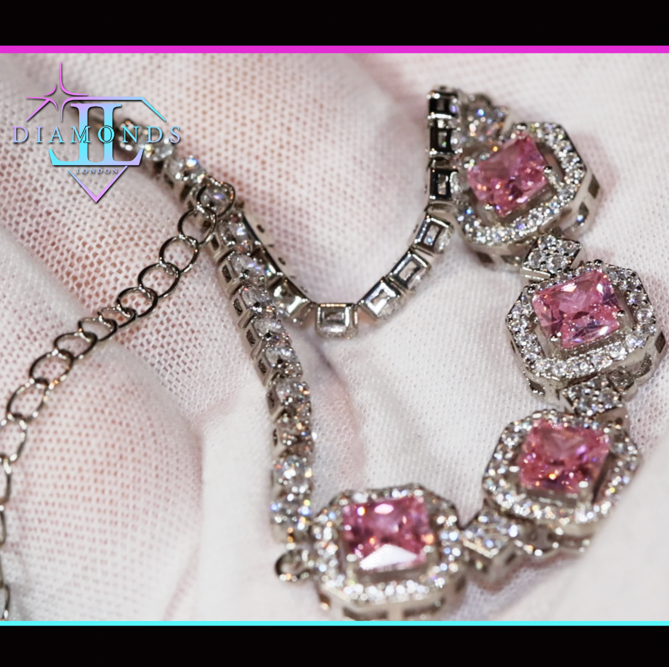 pink diamond bracelet