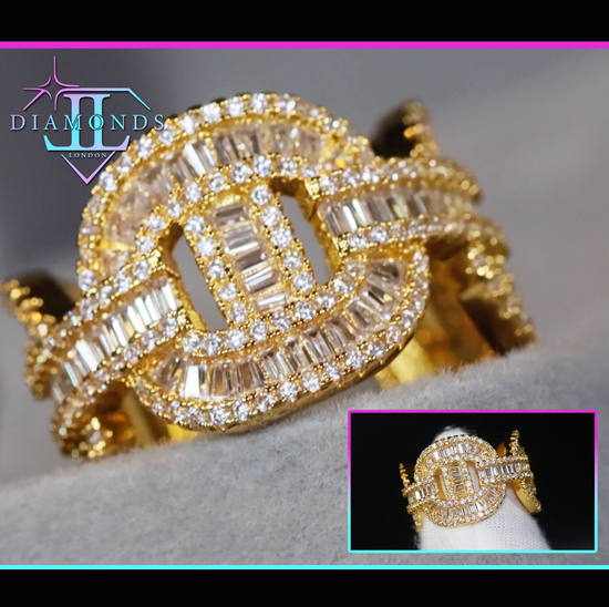 Mens Iced Out Ring