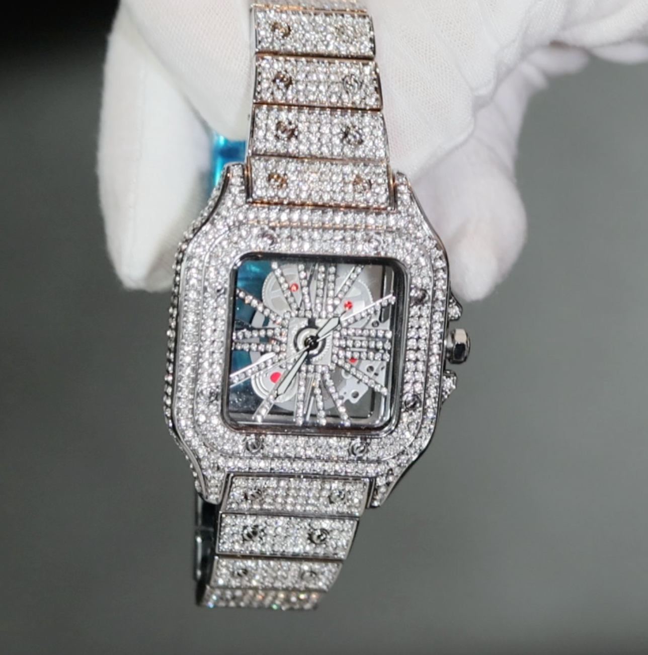 Iced Out watches | Iced Out Watch | Diamond Hip Hop Watches | Iced Skeleton Watch