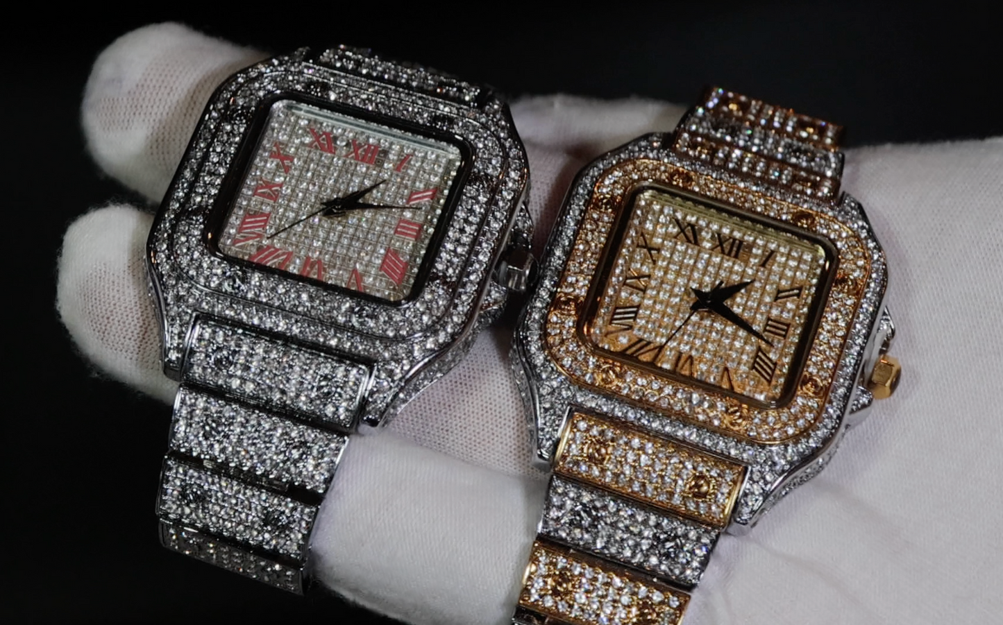 Iced Out watches | Iced Out Watch | Luxury Watch | Diamond Watch | Timepieces | Luxury Watch | Diamond Watch Mens | Womens Watch Silver