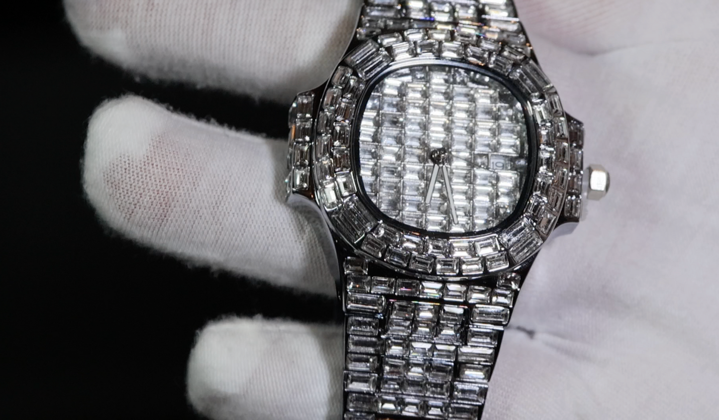 Iced Out Watch | Iced Watch | Mens Iced Out Watch | Hip Hop Watch