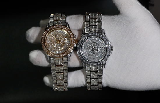 Iced Watch | Mens Iced Out Watch | Hip Hop Watch | Baguette Watch | Diamond Watches