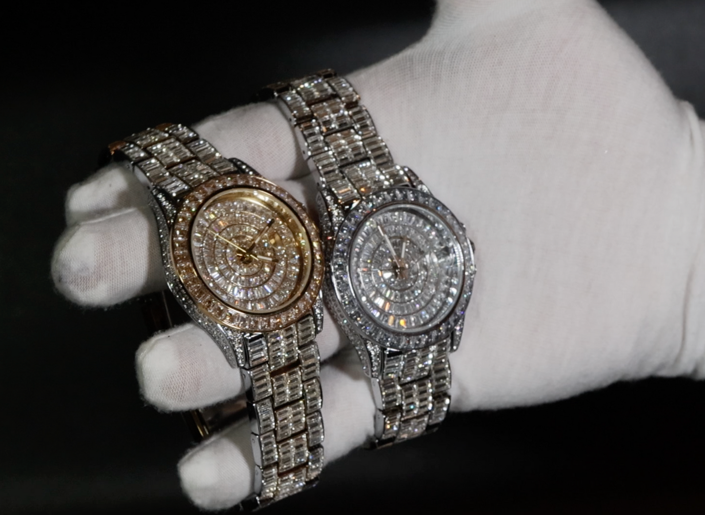 Iced Watch | Mens Iced Out Watch | Hip Hop Watch | Baguette Watch | Diamond Watches