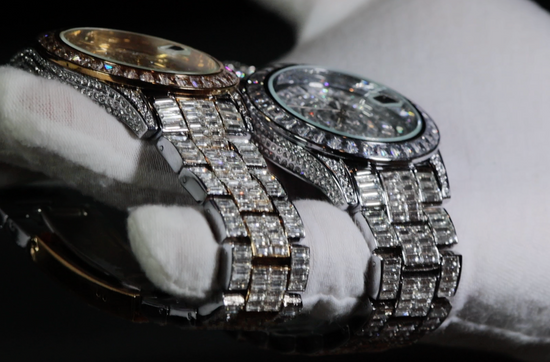 Iced Watch | Mens Iced Out Watch | Hip Hop Watch | Baguette Watch | Diamond Watches