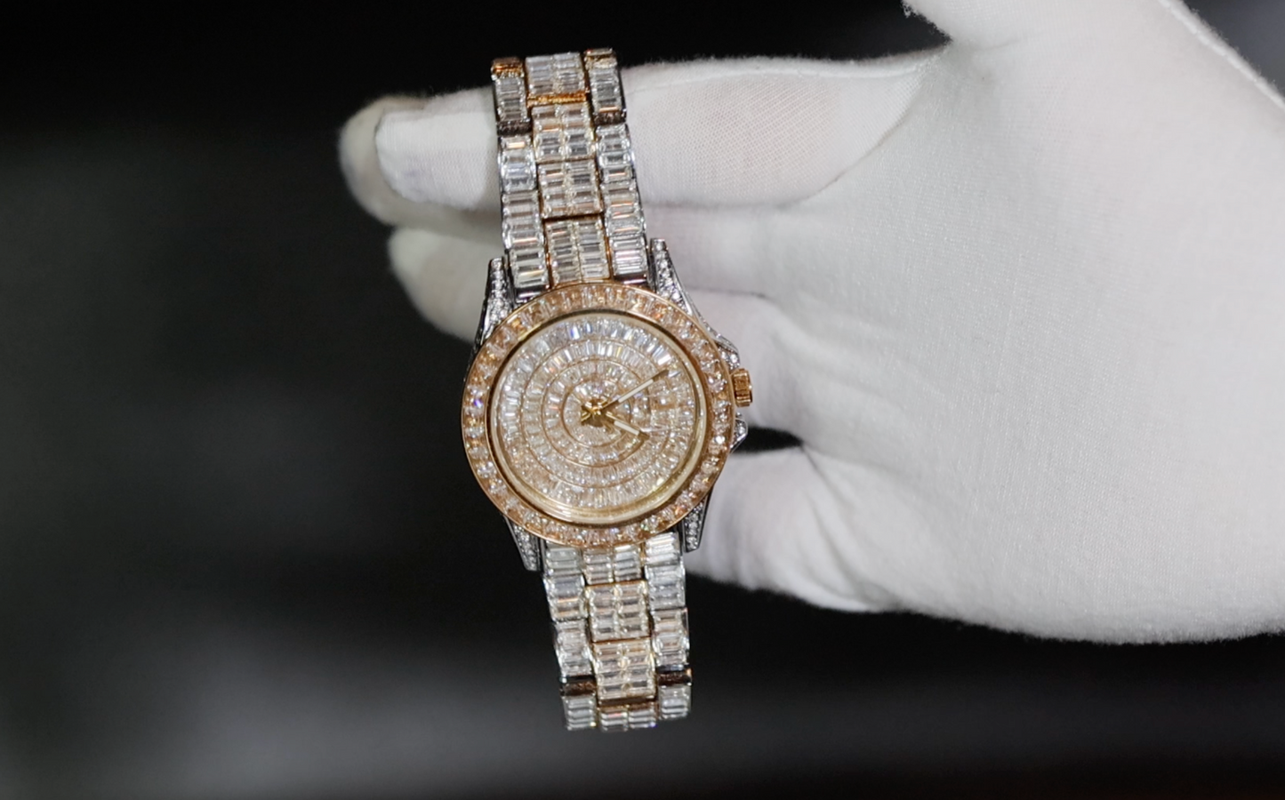 Iced Watch | Mens Iced Out Watch | Hip Hop Watch | Baguette Watch | Diamond Watches