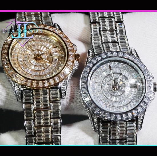 Iced Watch | Mens Iced Out Watch | Hip Hop Watch | Baguette Watch | Diamond Watches