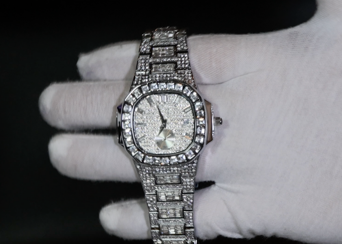 Iced Out Watch | Iced Watch | Mens Iced Out Watch | Hip Hop Watch