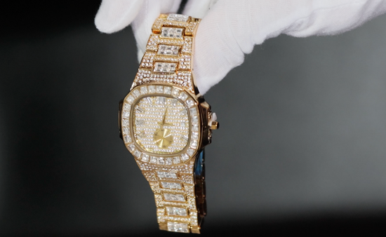 Iced Out Watch | Iced Watch | Mens Iced Out Watch | Hip Hop Watch