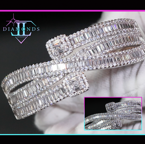 womens big diamond bracelet