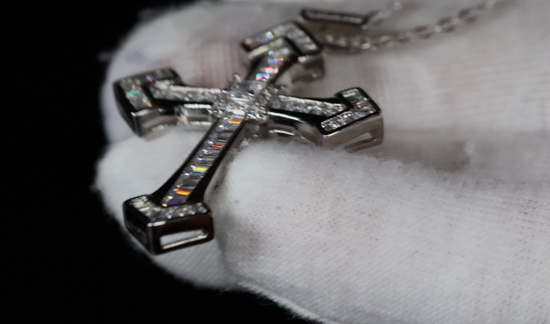 Iced Out Cross Pendant | Cross Necklace Women | Cross Pendant and Necklace