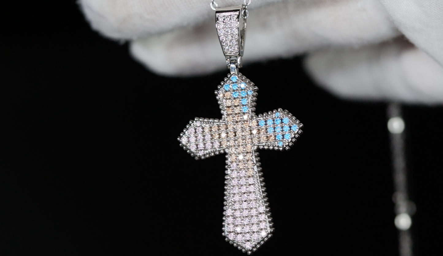 Iced Out Cross Necklace