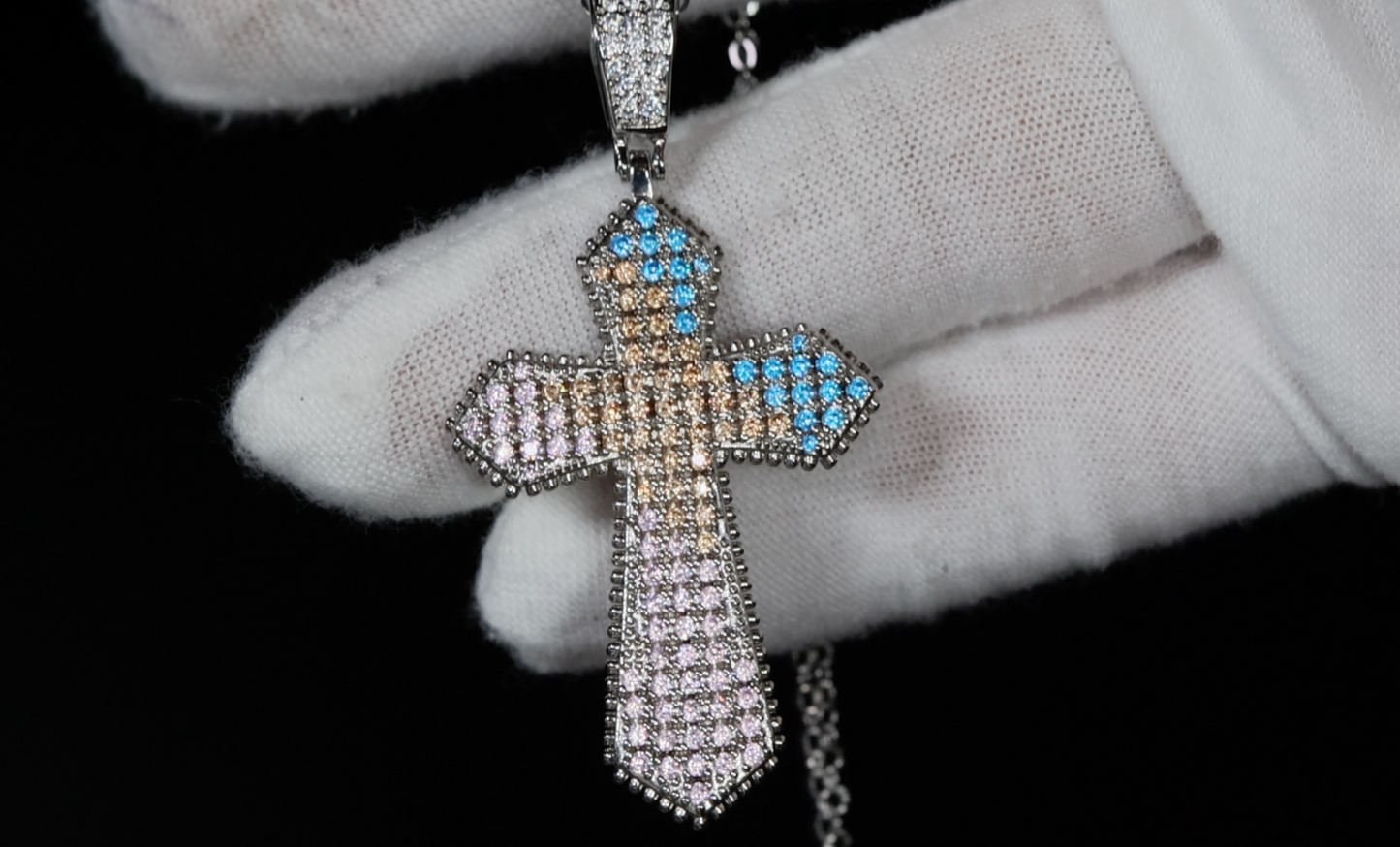 Iced Out Cross Necklace