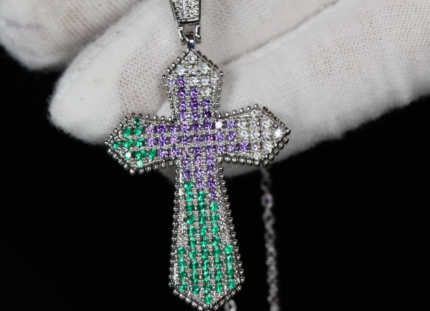 Iced Out Cross Necklace