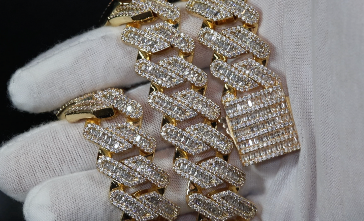 Iced Out Gold Cuban Link Chain