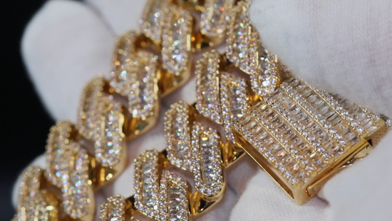 Iced Gold Cuban Chain