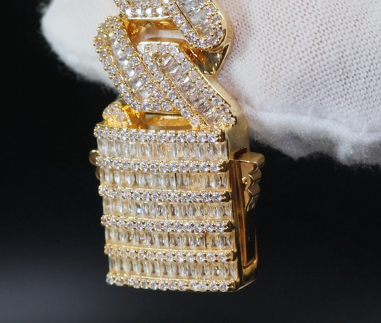 Diamond Gold Cuban Link Chain