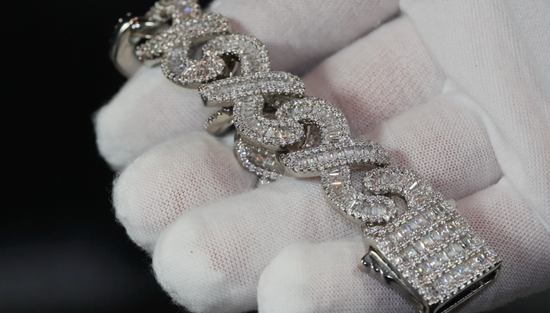 Baguette Diamond Infinity Link Chain