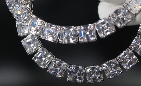 Asscher Diamond Necklace