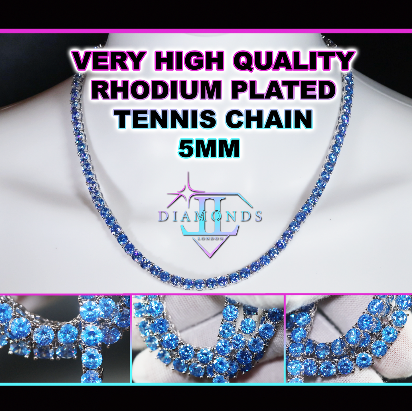 Mens Tennis Chain