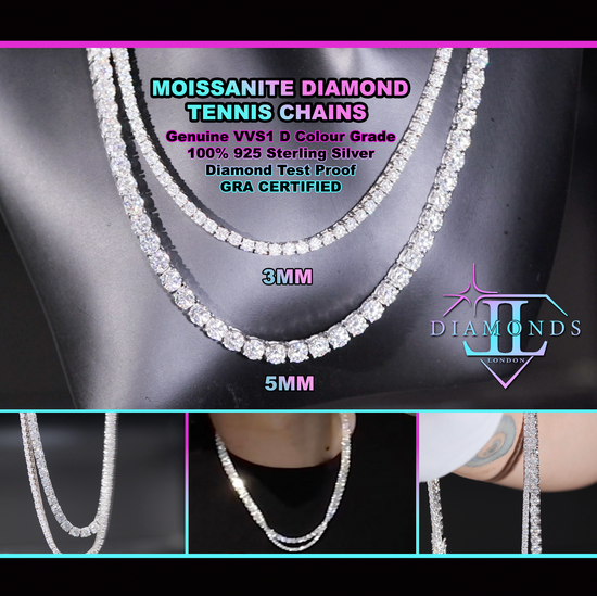 Moissanite Tennis Chain