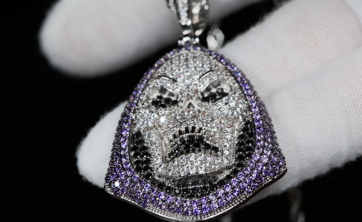 Big Skull Pendant | Iced Out Horror Pendant | Iced Out Skull Pendant