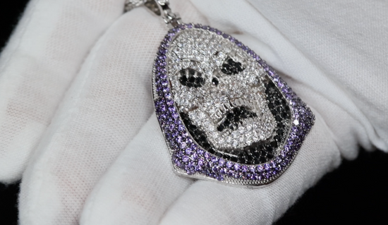 Iced Out Skull Pendant