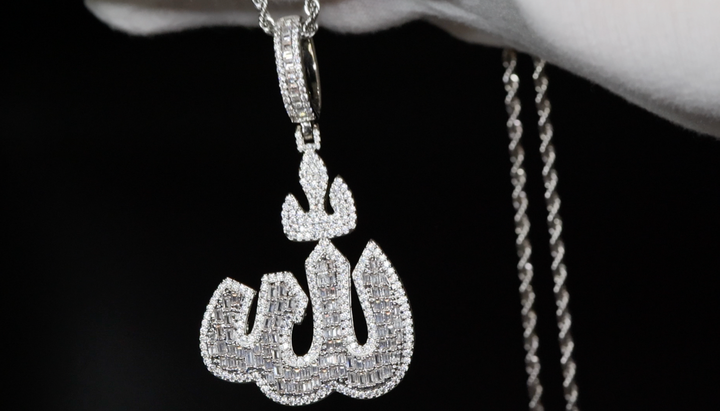 Allah Pendant | Diamond Allah Pendant | Muslim Jewellery | Iced Out Pendant