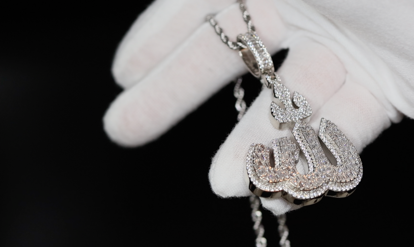 Allah Pendant | Diamond Allah Pendant | Muslim Jewellery | Iced Out Pendant