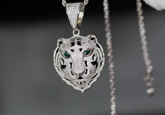 Diamond Tiger Pendant